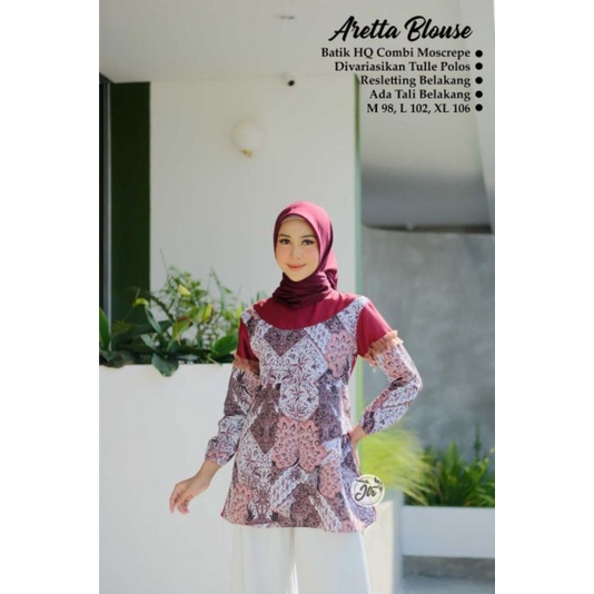 baju batik wanita Atasan Batik Wanita Modern Baju batik Kantor Wanita Batik new blus seragaman