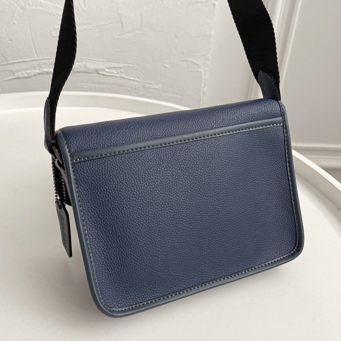 Coach C5325 League Hybrid Crossbody in Deep Blue Polished Pebble