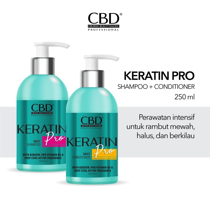 Jual (BPOM) CBD PROFESSIONAL KERATIN PRO DAILY SHAMPOO / CONDITIONER