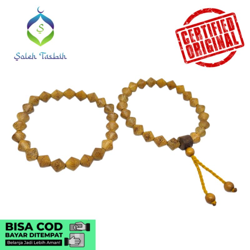 Gelang Johar Motif Wajik Size 8mm, Kayu Johar Original