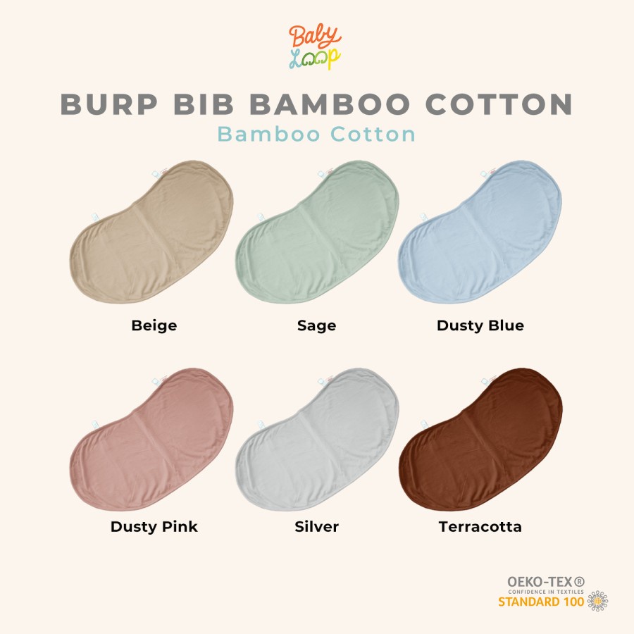 Burp Bib Bamboo Cotton - Celemek Bayi