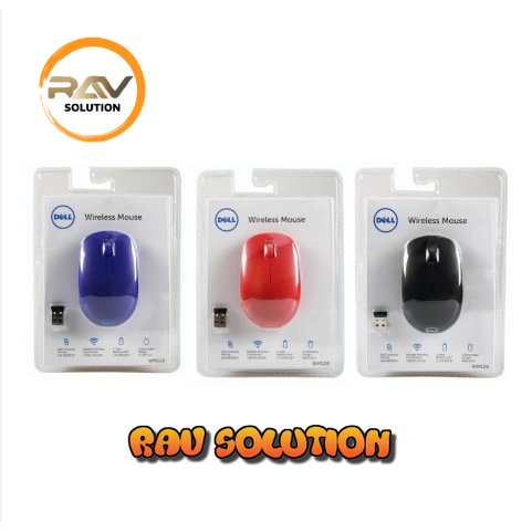 Mouse wireless gaming dell original wm126+free baterai /wireles mouse  dell wm126  - RAV SOLUTION