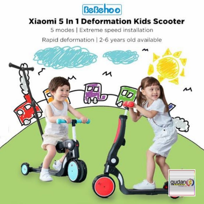 Skuter Bebehoo 5 In 1 Kids Scooter Otoped