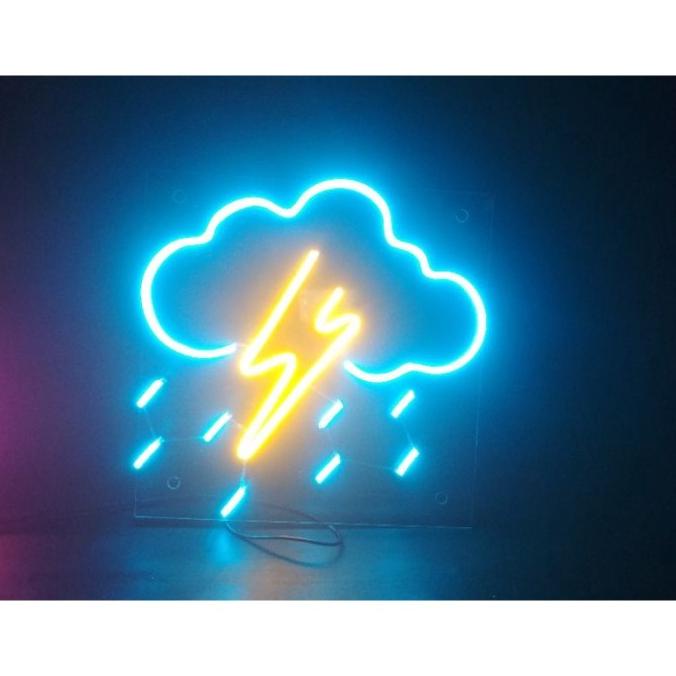 Cm Awan Lampu Tinggi Hias Custom Petir 25 Neon Flex