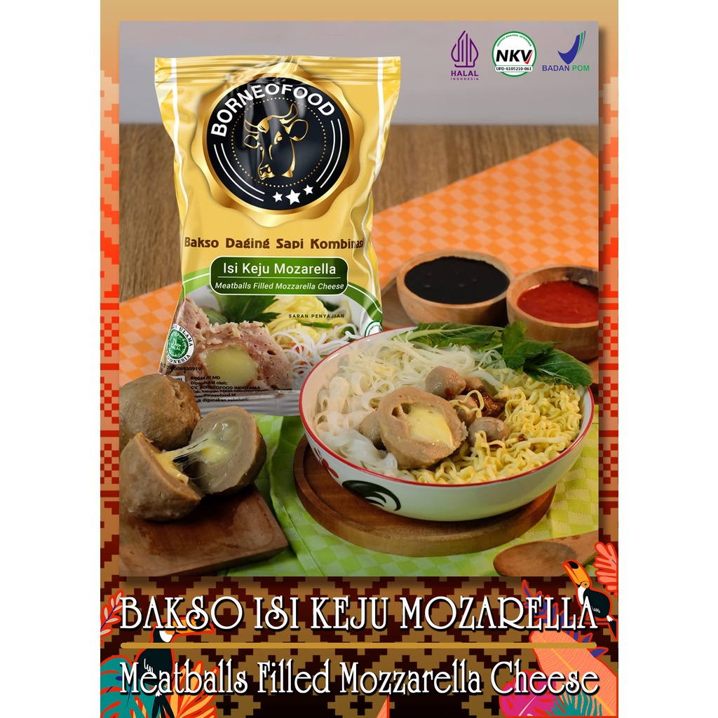 

BAKSO BORNEOFOOD ISI KEJU MOZARELLA 180 g