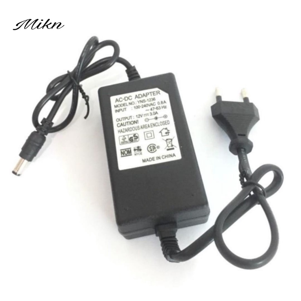 ADAPTOR DC 12V 2A  3AMURNI TRAFO POWER SUPPLY UNTUK LAMPU STRIP MIK