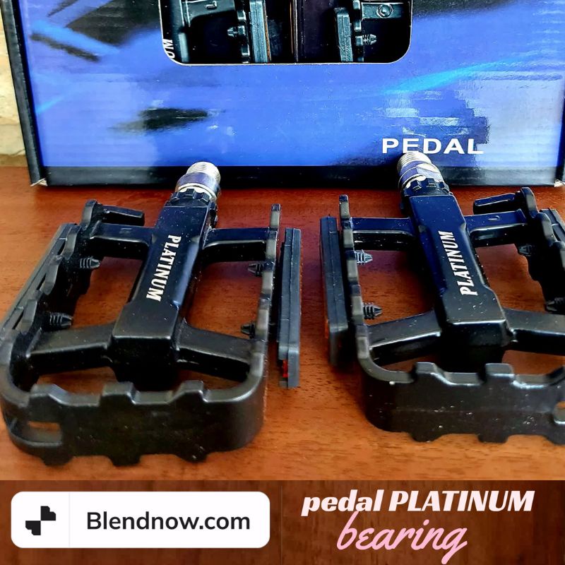 pedal sepeda bearing aloy murah loncer  platinum untuk mtb atau lipat