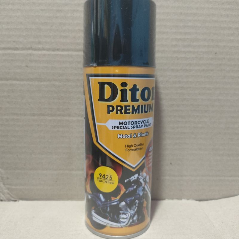 Pilok Cat Diton Premium Paket Lengkap 3 Kaleng Tiger Yellow Kuning Macan 9425 Primer Grey Epoxy 9120 Clear Glossy 9128 400cc Pilox Paketan Cat Semprot Special Spray Paint