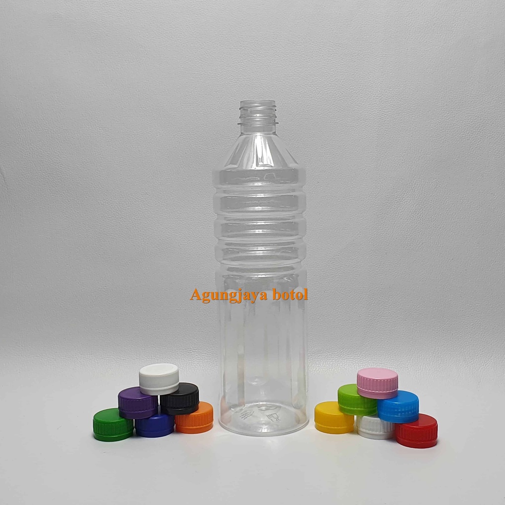 Botol Plastik Minyak Goreng 1000 Ml Bulat Natural / Botol Minyak 1 L / Botol Minyak Goreng / Botol P