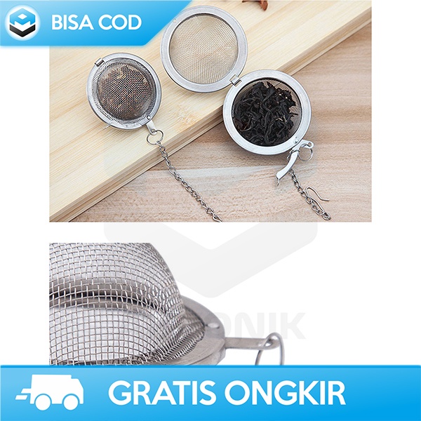 INFUSER TEH FILTER SARINGAN TEH TIDAK MUDAH BERKARAT STAINLESS 50MM