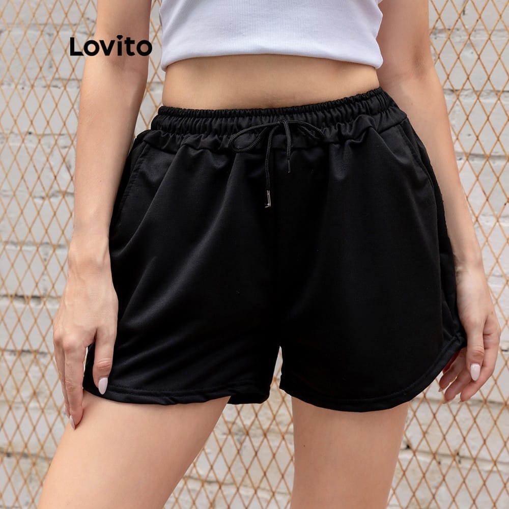 BEFAST - ZEC OOTD Hotpants DILUA / FLEECE Lovito Pant / Hotpanst Wanita Terbaru / Pakaian Santai Wanita Remaja ABG / Celana Pendek Termurah / Hotpants Polos / Fashion Olahraga Wanita Remaja / Celana Pendek Casual