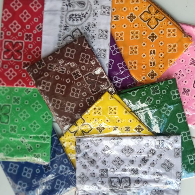 Bandana Wanita Pria - Bandana Motif Batik - Scraf Segiempat