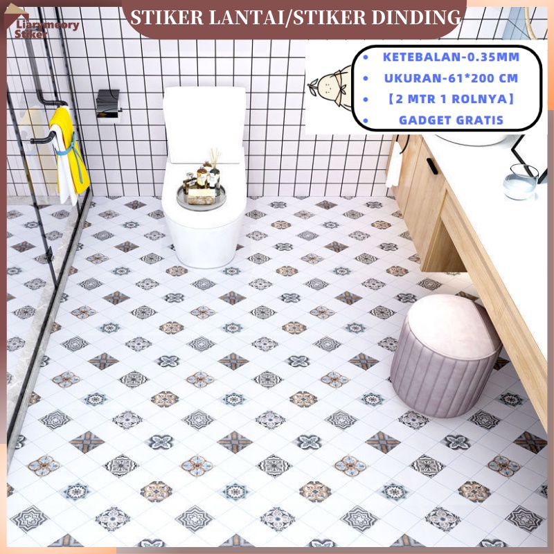 Jual Stiker Dinding Kamar Mandi Perekat Diri 2 Meter Tahan Air Lantai
