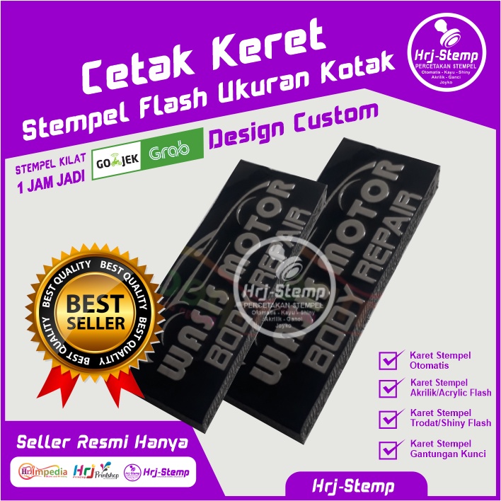 

Cetak Karet Stempel Flash Ukuran Kotak | Cetak Karet Stempel Otomatis