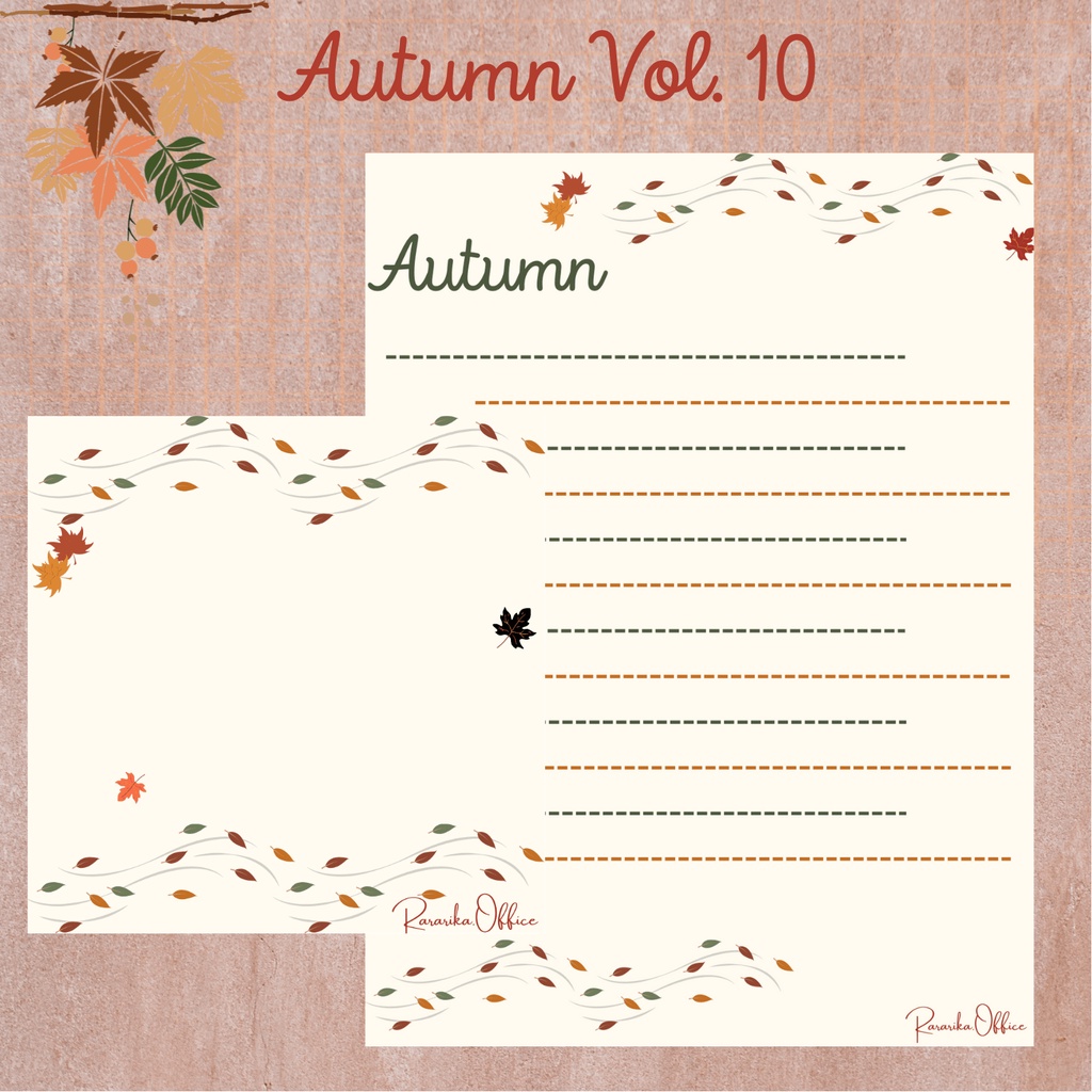 Notepad Autumn VOL 10 Musim Gugur Aesthetic