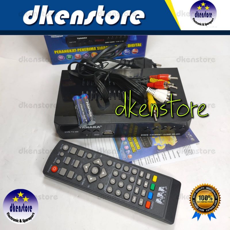 STB DVB T2 Digital HD Tanaka Metal Set Top Box Antena UHF