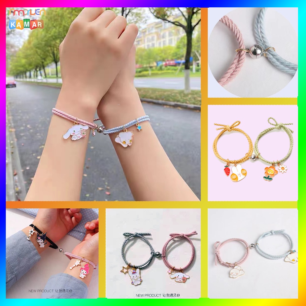 Gelang magnetis dengan pesona hewan (gelang magnetis pasangan / gelang pasangan) gelang magnetis