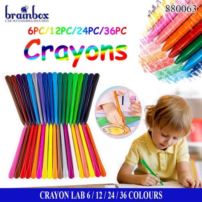 

[COD AKTIF] HIGH QUALITY Triangular 24 Pcs Crayon Lab Non-Toxic Pensil Gambar