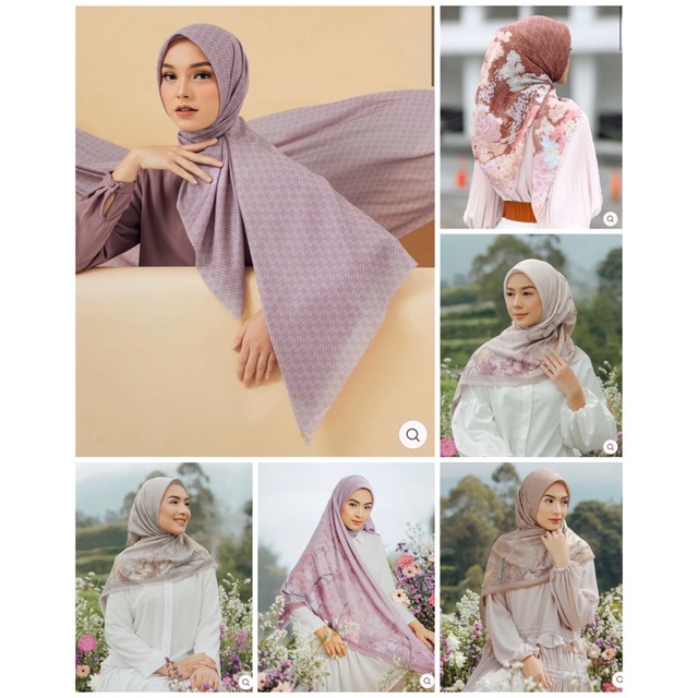 Monogram Myrina Peony Scarf Original Geulis