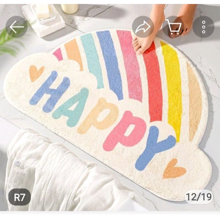 Rainbow Keset Kamar Keset Kamar Mandi Keset Pintu Bathroom Mat