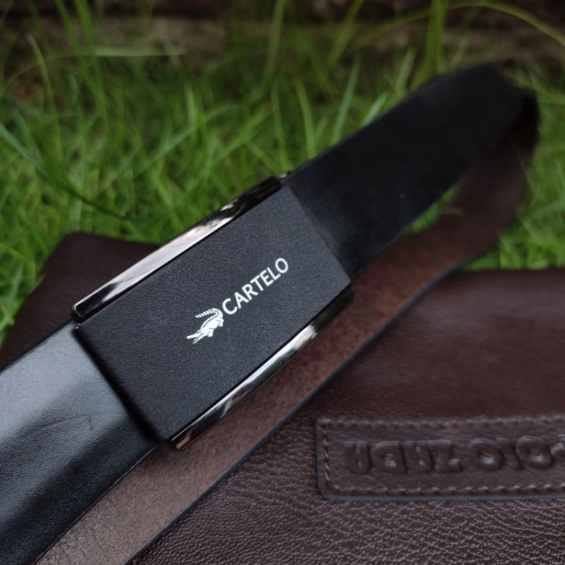 Ikat Pinggang Pria Original CARTELO Import | Sabuk Pria Rell Kulit Sintetis Premium Class
