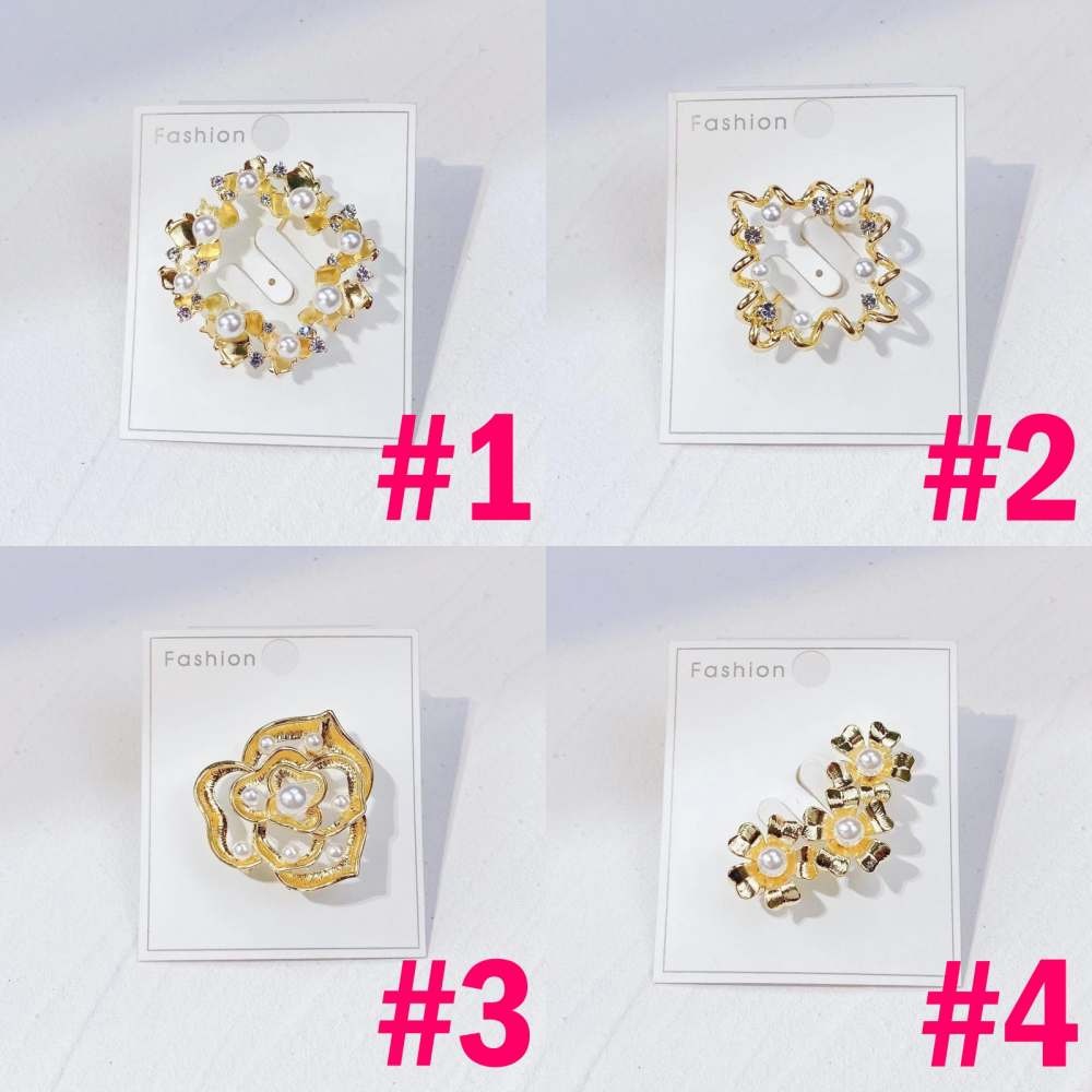 MORYMOSHI B04 Bros Jilbab Brooch Wanita peniti tuspin Aksesoris Korea Import