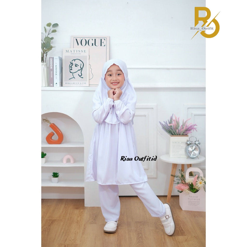 Setelan Anak Perempuan / Setelan Crinkle / Gamis Anak Perempuan Terbaru 2023 / Fashion Anak Cewek / Karina Kids Set