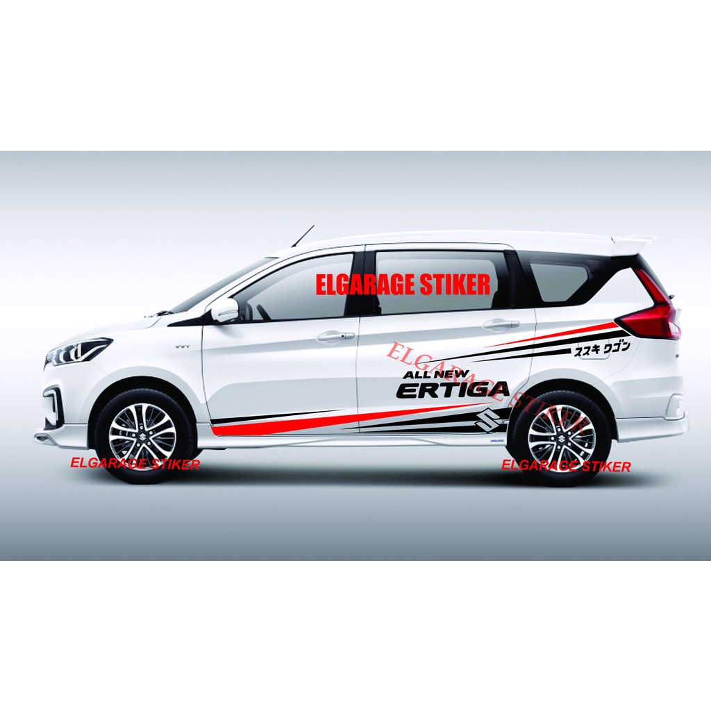 Stiker mobil suzuki ertiga stiker list body mobil ertiga cutting stiker striping all new ertiga