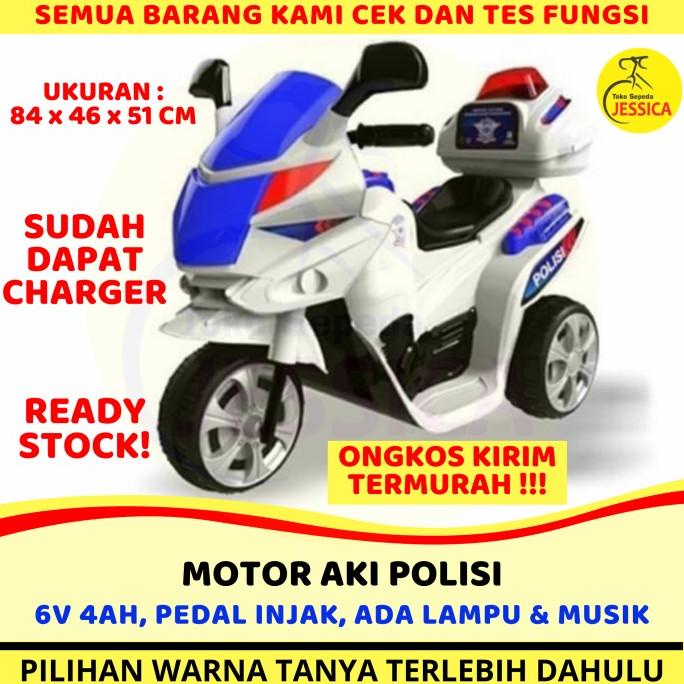 Mainan Anak Motor Aki Yotta Tornado Polisi Murah