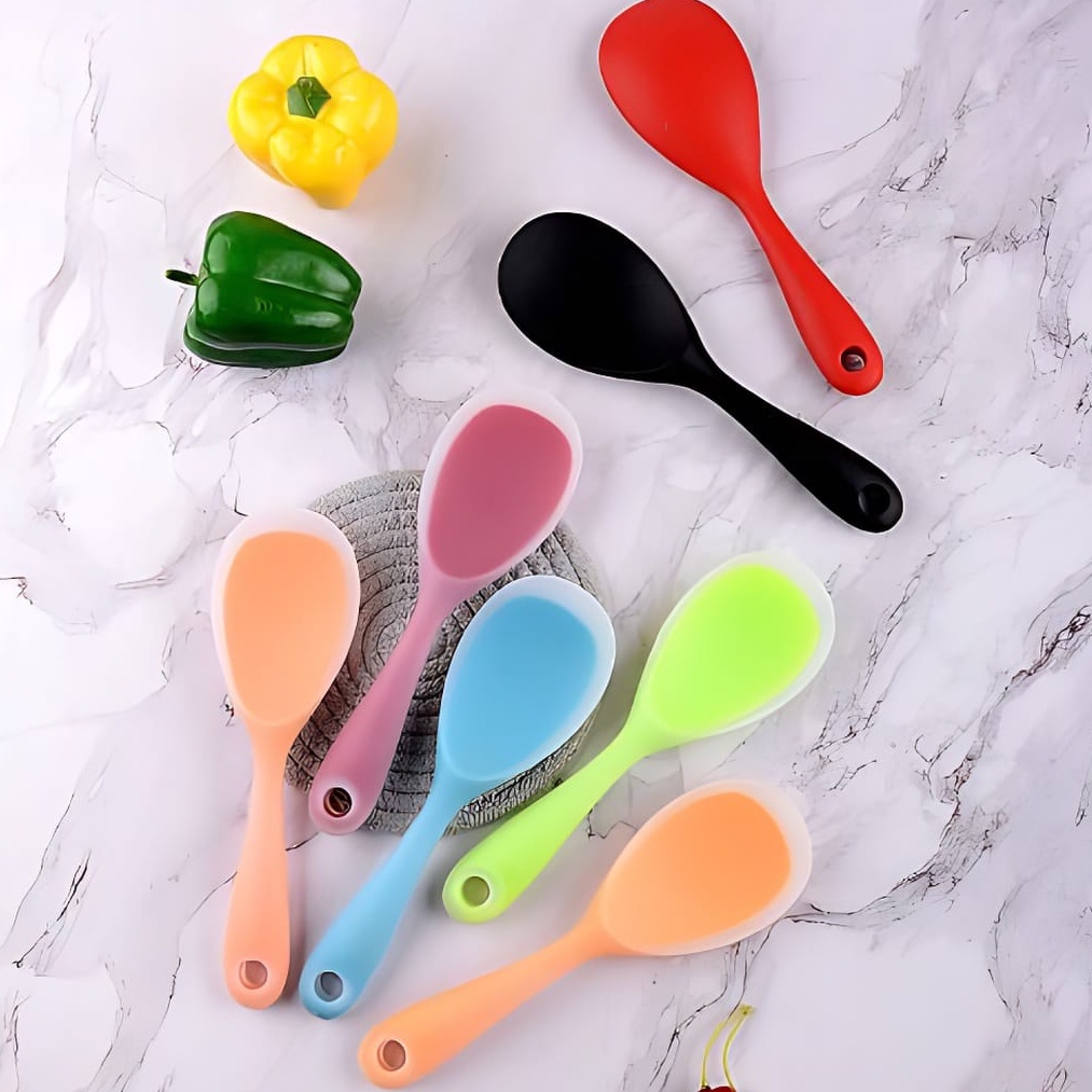 Centong Nasi Silikon / Sendok Nasi Silikon Tahan Panas / Silicone rice spoon