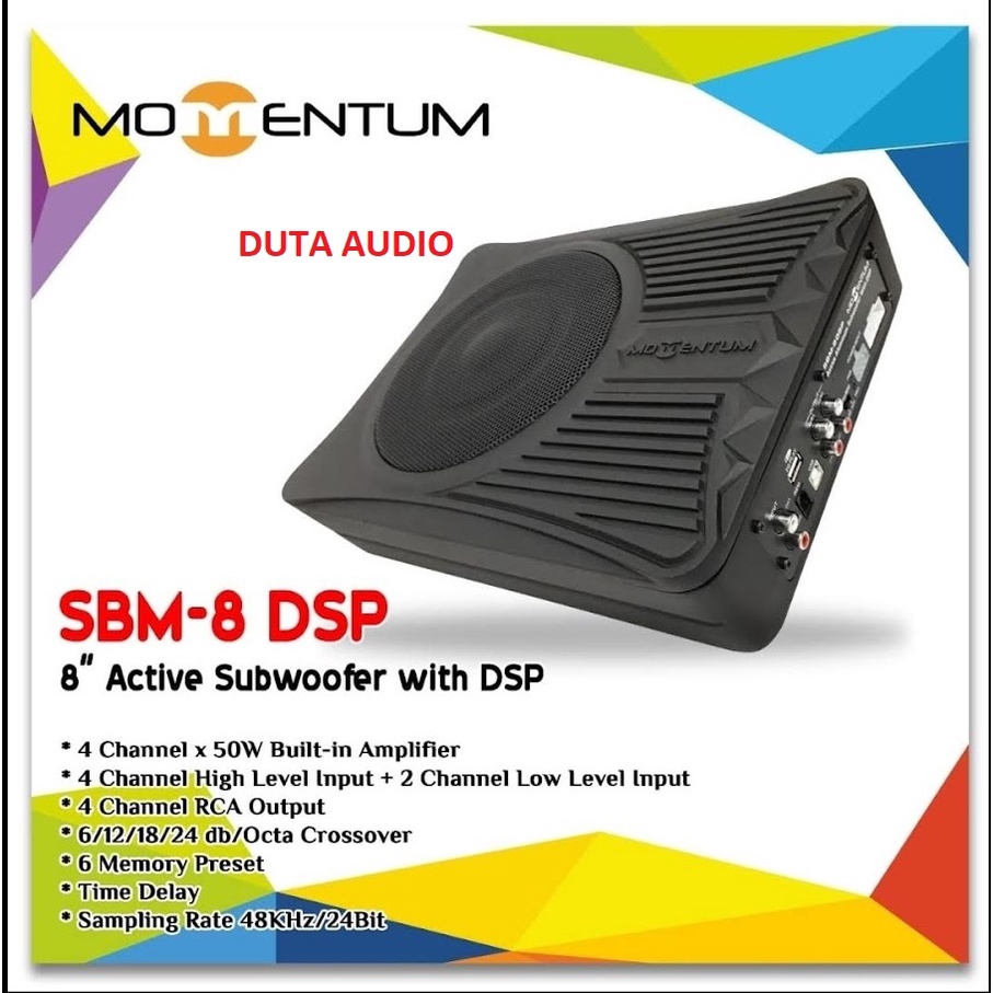 SUBWOOFER KOLONG MOMENTUM 8INCH PLUS DSP PROCESSOR