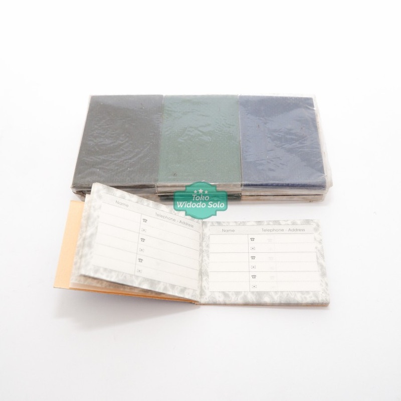 

1 LUSIN Buku Nomer Telepon Alamat Kecil (Phone Book Classic Ukuran Saku) - 1 Pack Isi 12 Buku