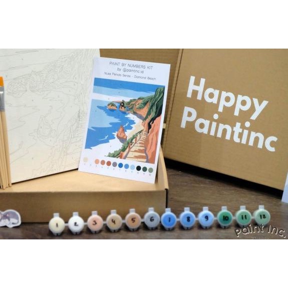 

Paint by Numbers Kit: Nusa Penida Series - Diamond Beach | PaintIncID - TANPA KUAS