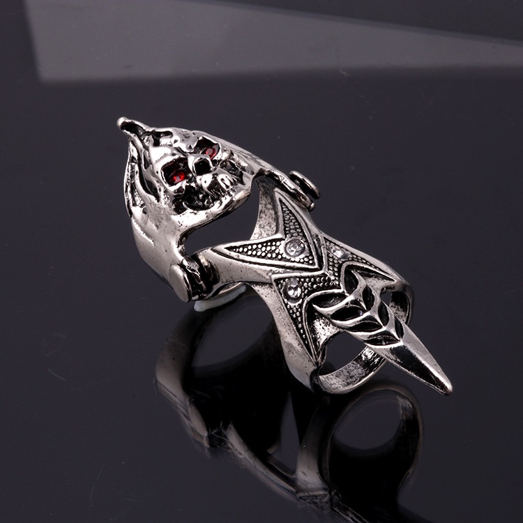 Cincin titanium steel Desain Tengkorak Wukong Gaya Eropa Amerika Untuk Pria