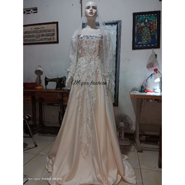 Gaun Pengantin / Baju Pengantin / Wedding gown / Wedding dress / Custom Jahit / Jahit Online / Penja