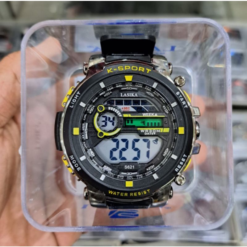 Jam Tangan Pria Sporty Lasika Original Free Box Bisa Buat Renang - Jam Tangan Pria Digital Modis Tahan Air 50M - Jam Tangan Pria Termurah, Terlaris, Kekinian Cod