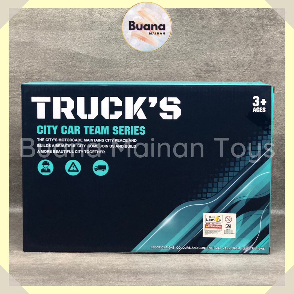 TRUCK CITY CAR SERIES KONSTRUKSI POLISI MAINAN ANAK COWO MOBIL SET 091