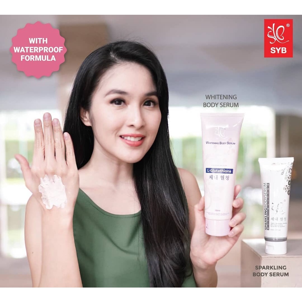 SYB Whitening Body Serum/Sparkling Body Serum with Glitter - L- Glutathione