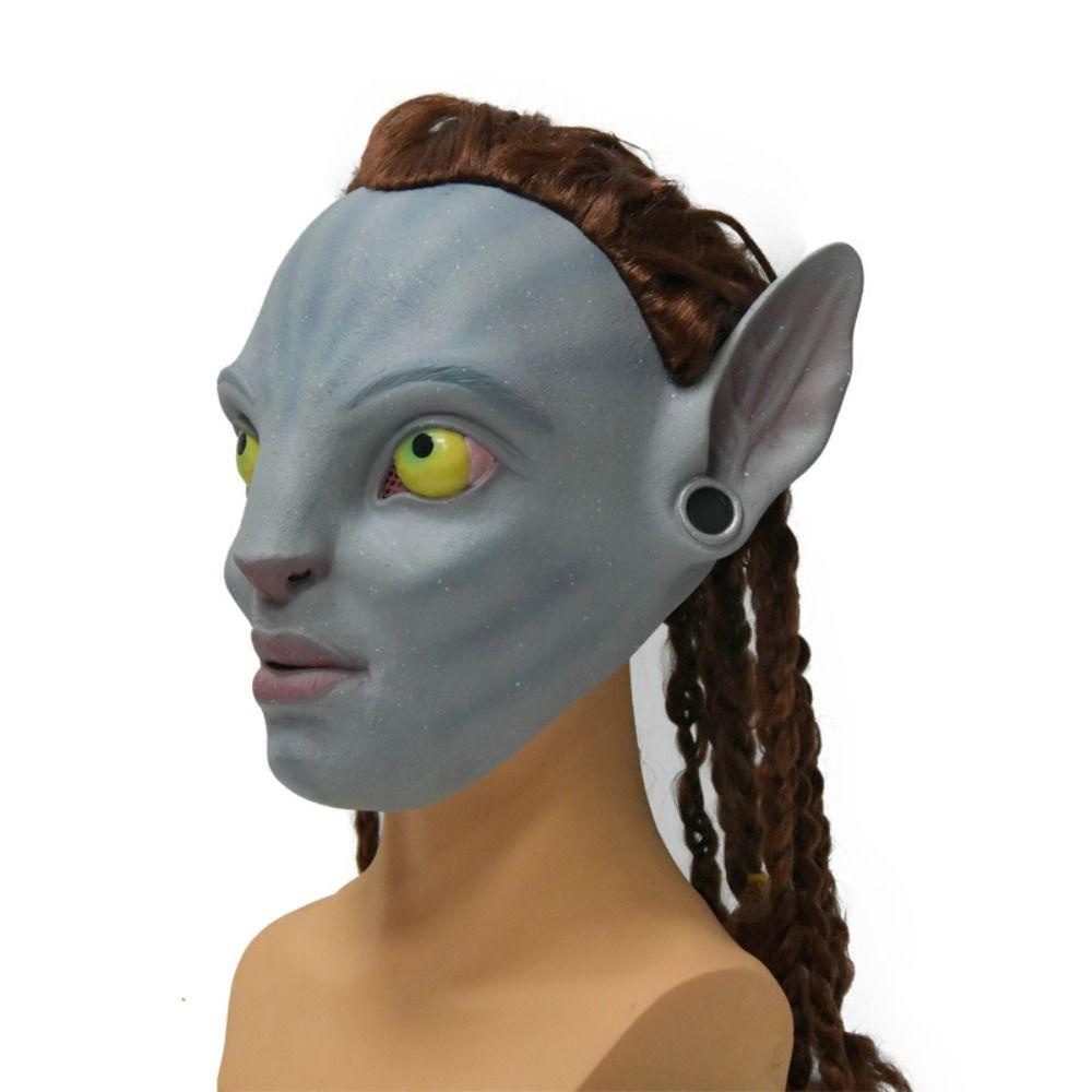 [Elegan] Avatar Lateks Topeng Trick Mainan Untuk Dance Adjustable Halloween Part Cosplay Props Head Mask Decoration Prop Dewasa Film Topeng Halloween Topeng