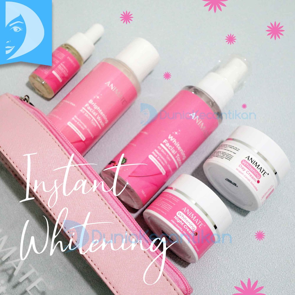 Paket Animate Whitening Pemutih Wajah Glowing Barrier Skin Paket Wajah Penghilang Flek Hitam dan Bekas Jerawat Animate Glowing Barier Skin Repair 5in1 Perawatan Wajah Skincare