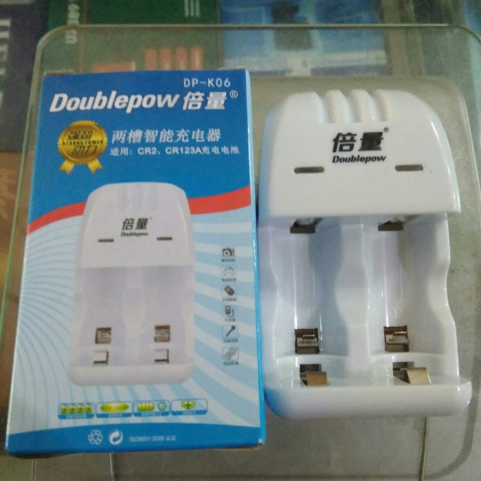 Charger Baterai Battery CR2 dan CR123A Doublepow