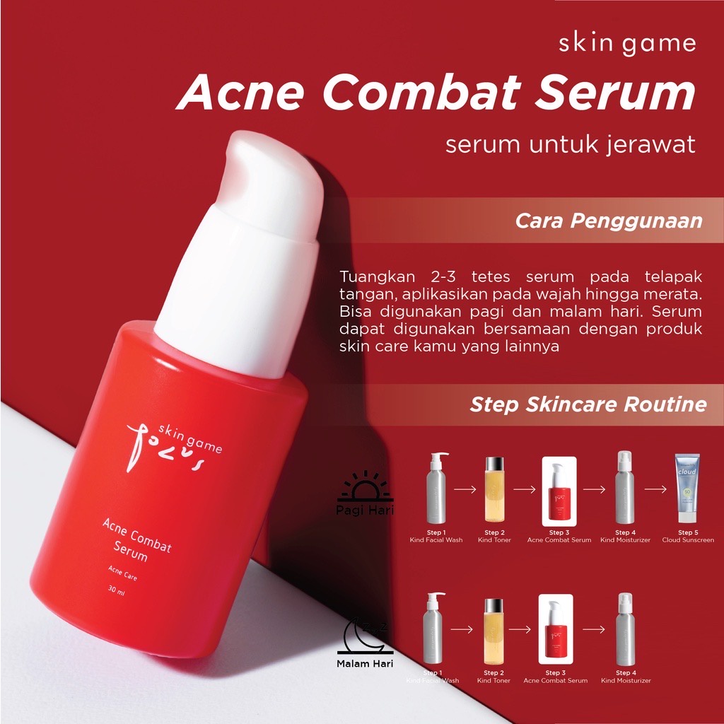 Skin Game Acne Combat Serum 30ml [New Packaging]