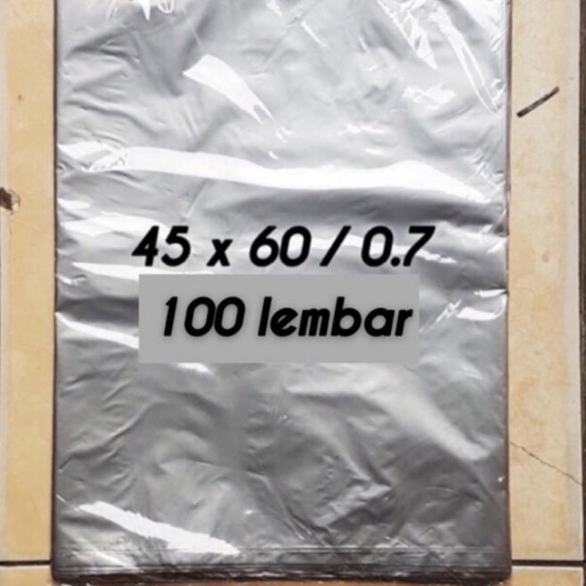 

plastik packing olshop JUMBO SILVER 45x60 0.7 100 lembar