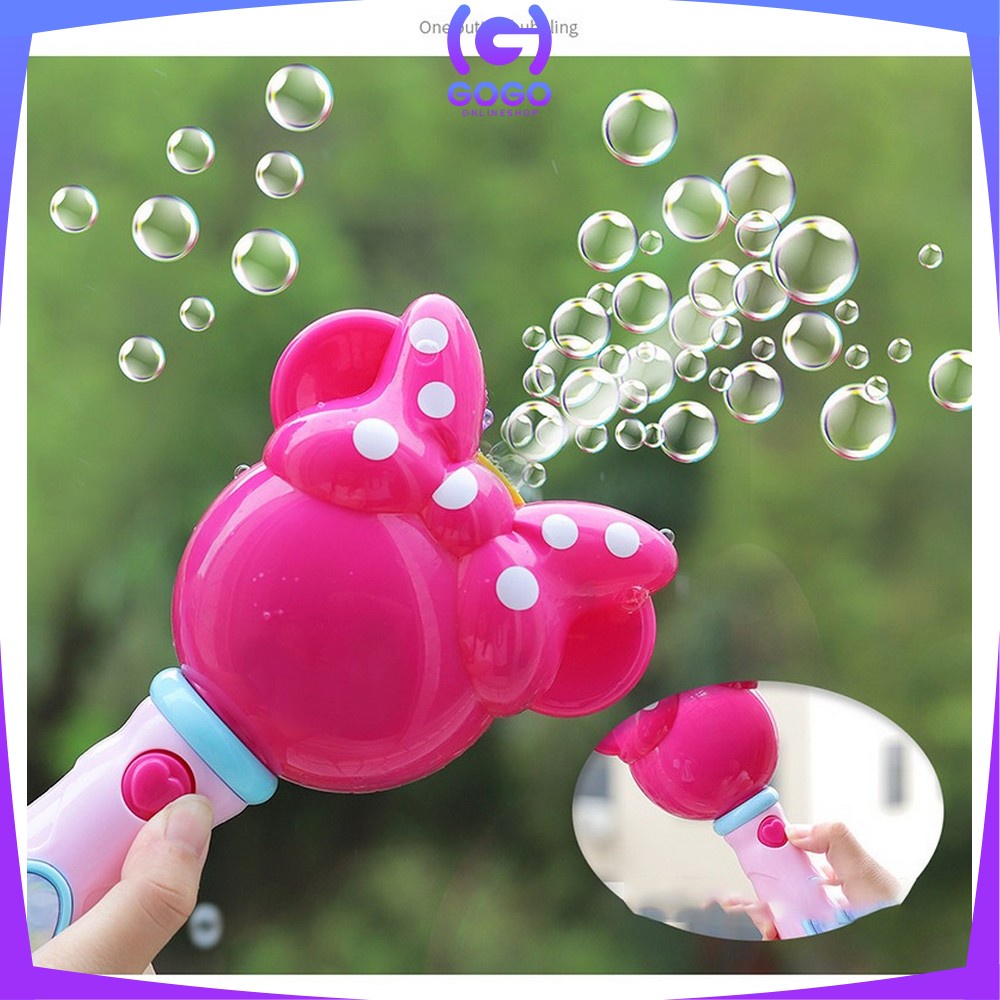 GOGO-M35 M172 M173 Mainan Bubble Wand Stick Mainan Tembakan Balon Gelembung Sabun Bubble Gun Ada Musik