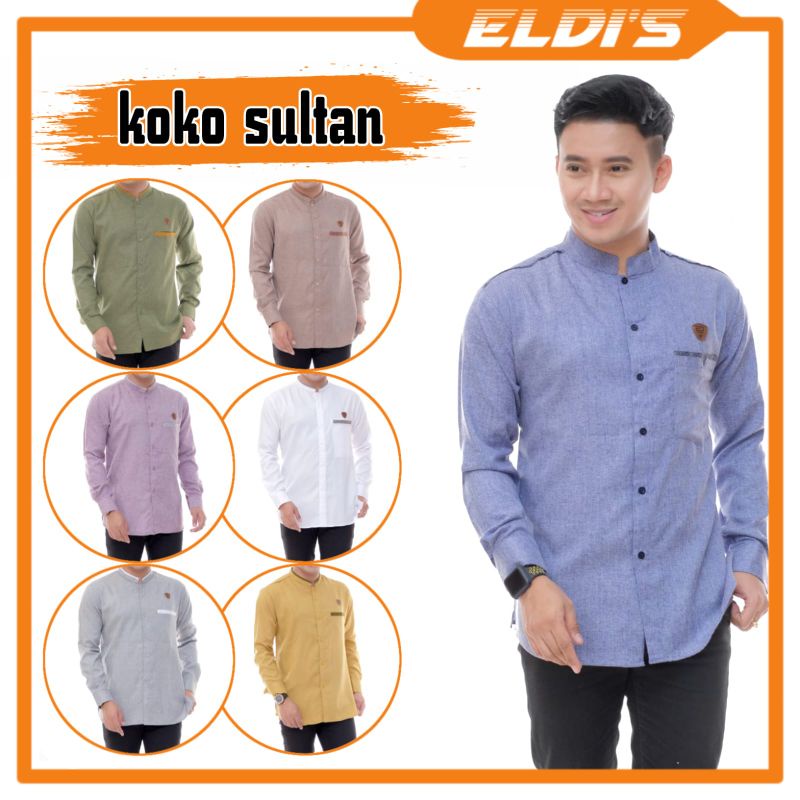 kemeja koko sultan lengan panjang new exlusive