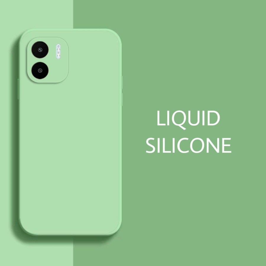 Soft Case Redmi A1 / Redmi A2 Liquid Silikon Candy Macaron Bludru