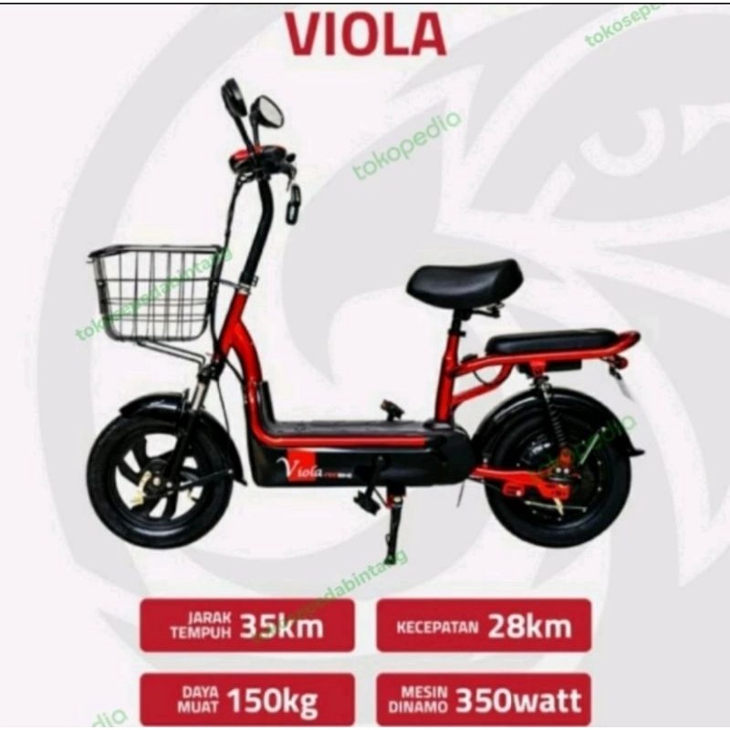 PROMO GRATIS ONGKIR Sepeda Listrik INDOBIKE VIOLA