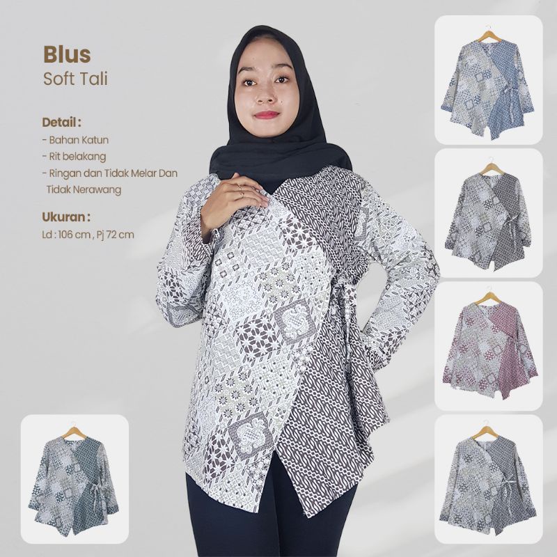 Blus Soft Tali Wanita - Naira Batik