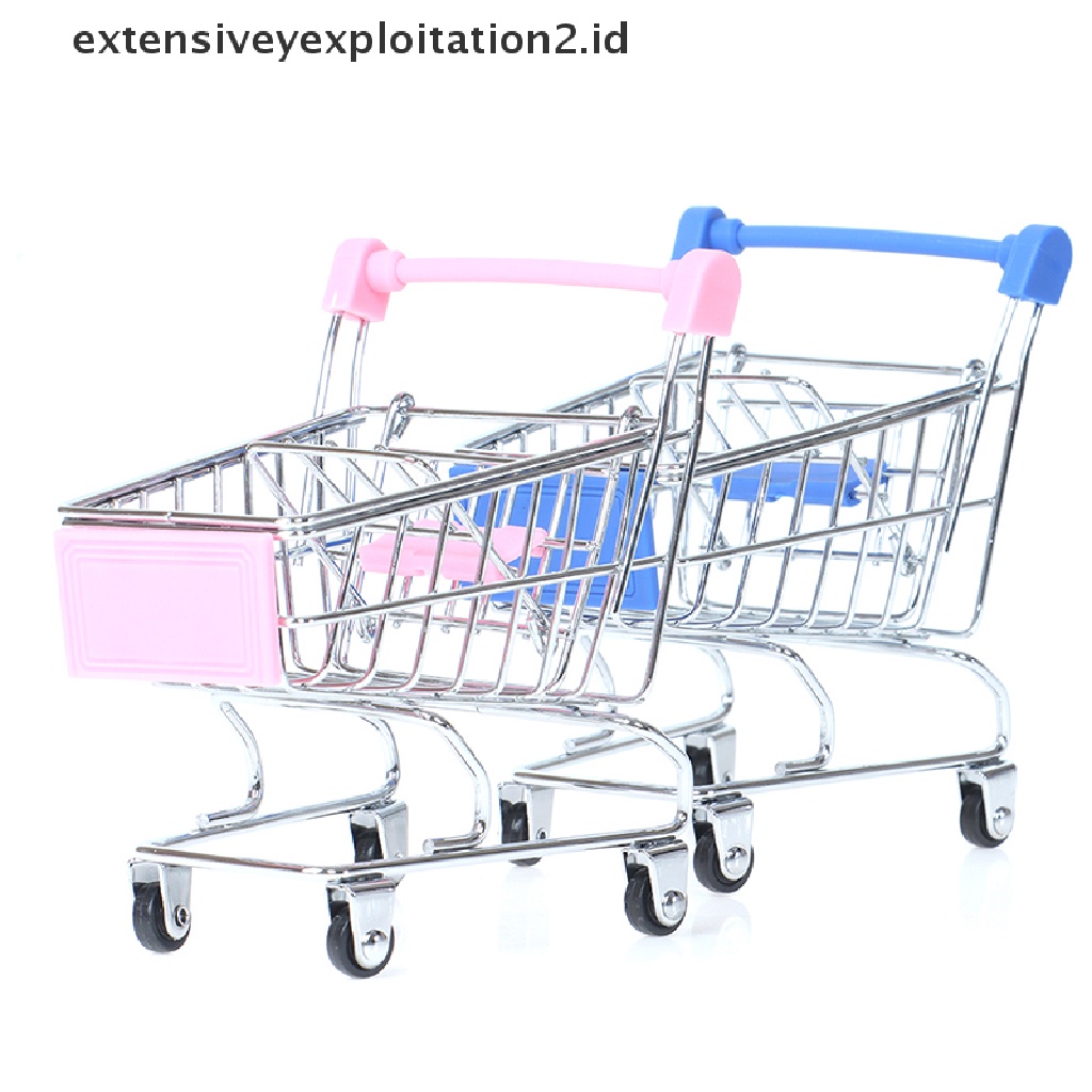 1pc Mainan Trolley Belanja Supermarket Mini Untuk Anak