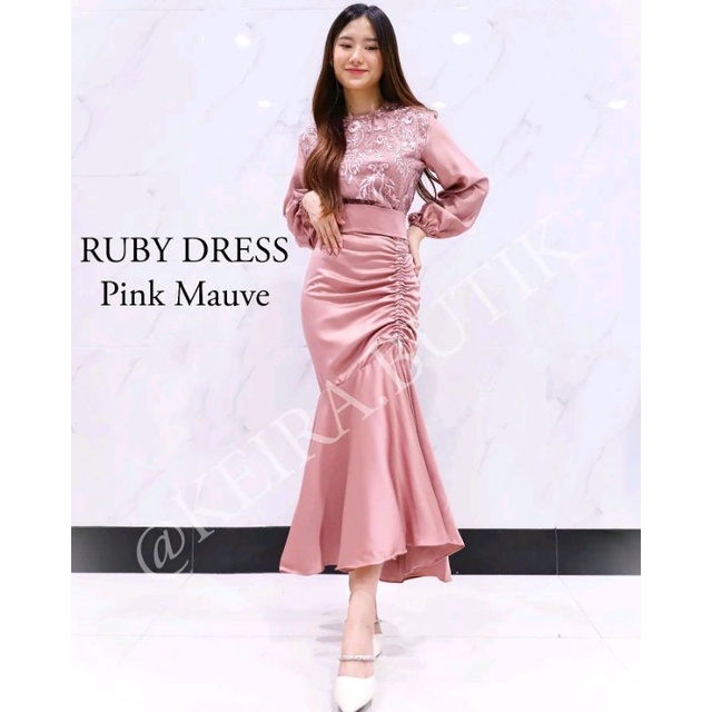 RUBY DRESS EXCLUSIVE GAMIS PESTA TERMURAH GAUN PESTA DRESS MUSLIMAH